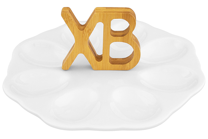 БЫЛО 703 руб! Тарелка д/фарш. яиц 21*21*10,5 см