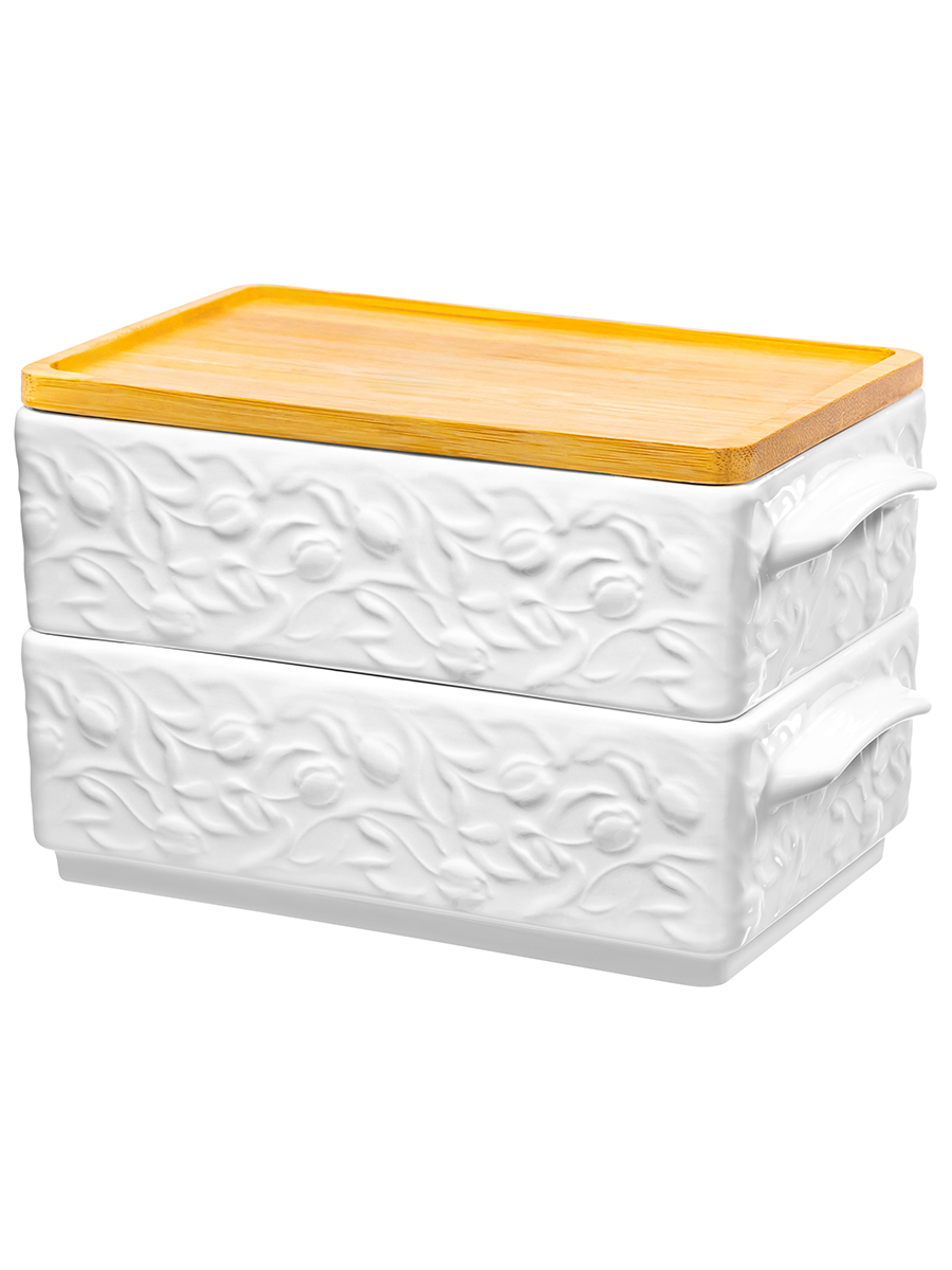 БЫЛО 1332 руб! Набор 2 блюд д/холодца 1,6 л 20,5*12*12 см