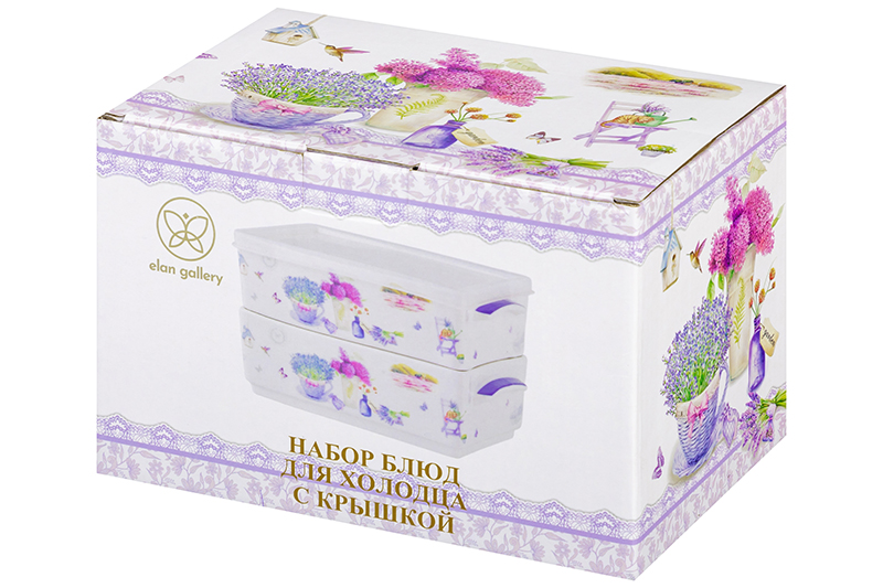 БЫЛО 1878 руб! Набор 2 блюд д/холодца 700 мл 19*12*11,5 см