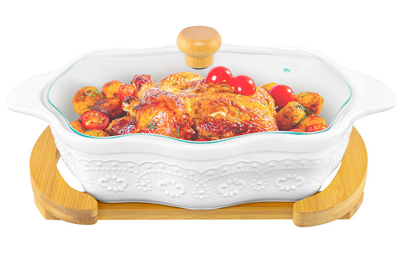 БЫЛО 2089 руб! Блюдо д/зап и серв 32*20*14 см 1,5 л ажур