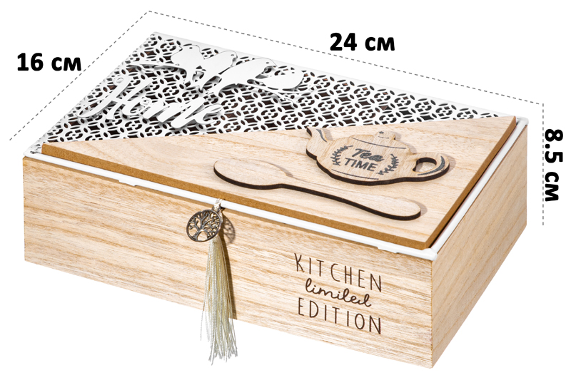 БЫЛО 1032 руб! Органайзер для чайных пакетиков 24*16*8,5 см