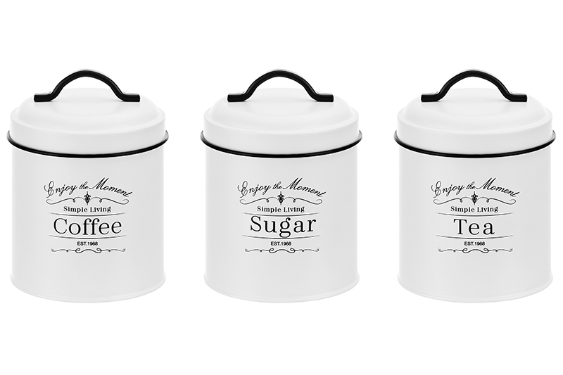 БЫЛО 1665 руб! Набор 3 банок для сыпучих продуктов 1,1 л 11,7*11,7*15,5 см