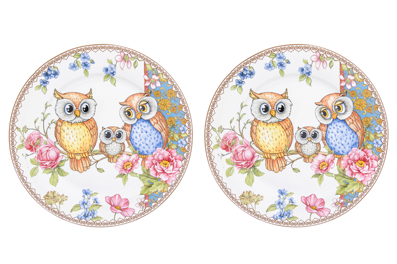 БЫЛО 1635 руб! Набор тарелок 2 пр. 26*26*2 см