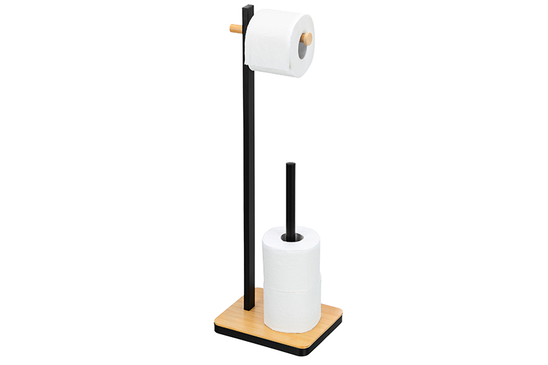 БЫЛО 1444 руб! Держатель для туалетной бумаги 22*18*68 см на бамбуковой подставке