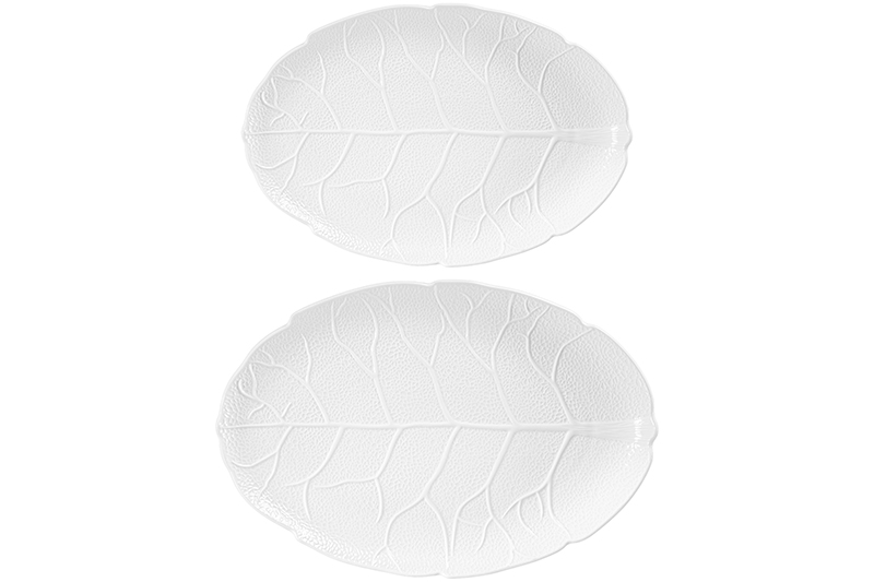 БЫЛО 1431 руб! Набор 2 блюд овальных 31,5*21*2,5 см + 36,5*25*3 см