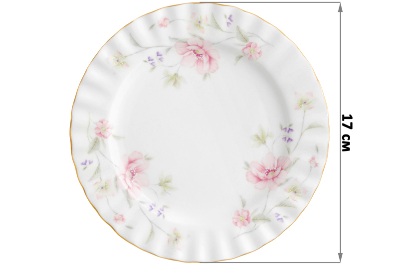 БЫЛО 931 руб! Набор тарелок для десертов 2 пр. 17*17*2 см