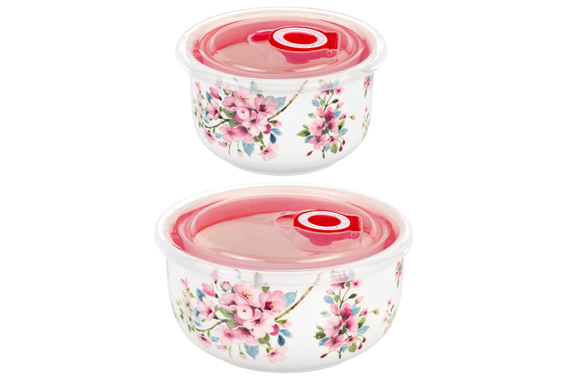 БЫЛО 757 руб! Набор 2 салатников 560 мл 13*13*6,5 см + 260 мл 10,5*10,5*6 см
