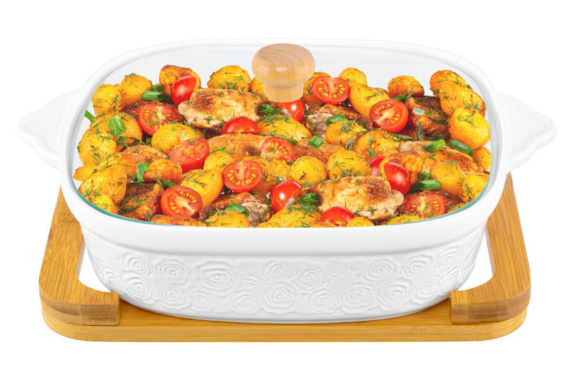 Блюдо д/зап и серв 31,5*25,6*12,5 см 2 л