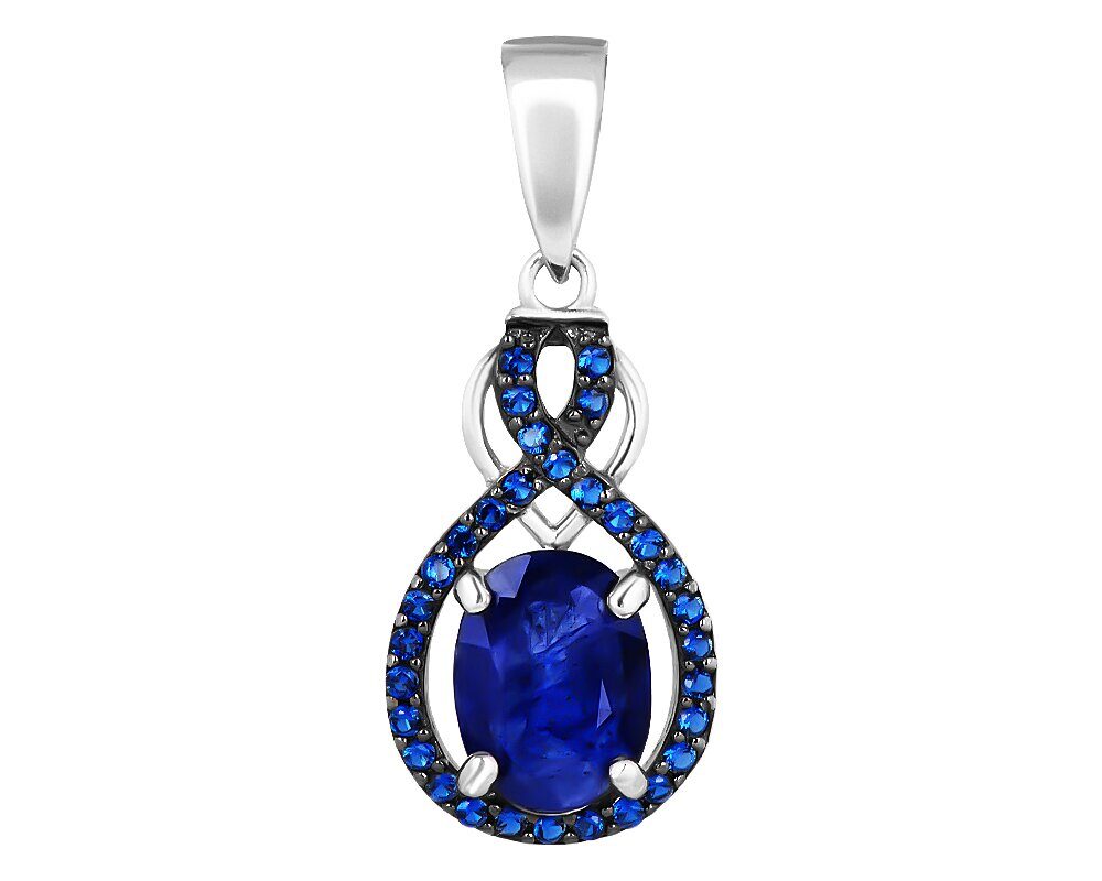 Подвеска, сапфир корунд , наносапфир, SL-RIC107