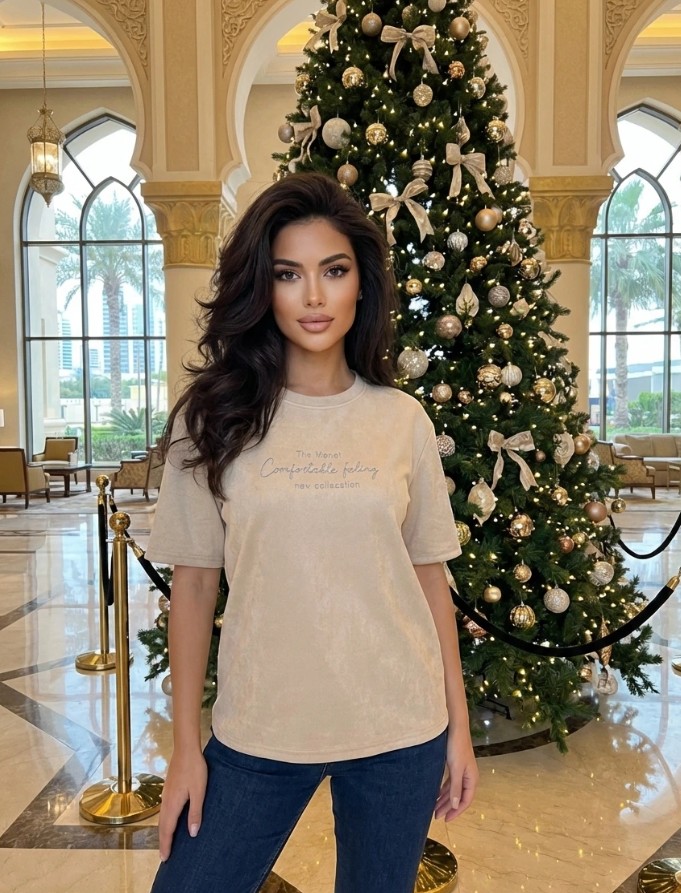 Футболка из замши