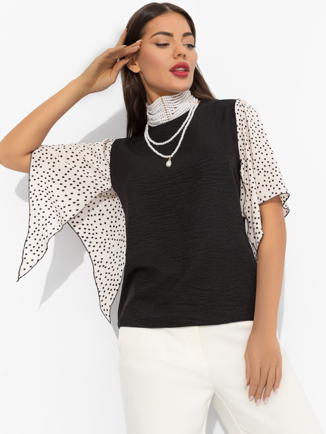 ст. цена1813руб.! CHARUTTI Блуза 11807Черный