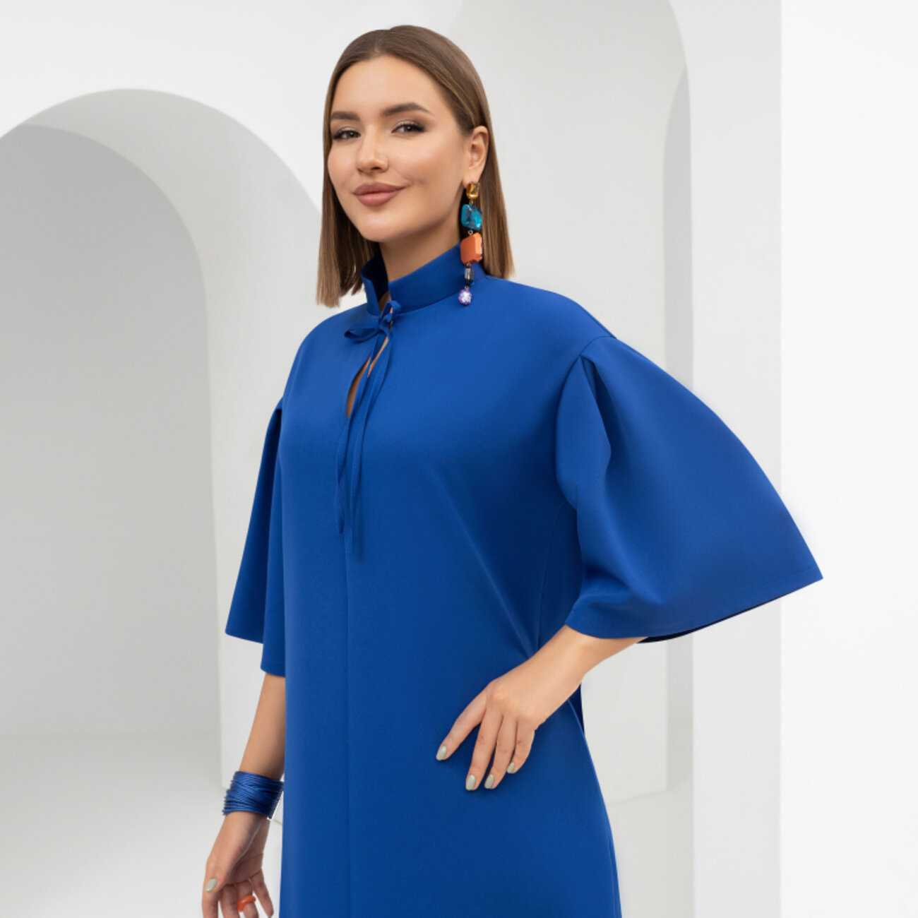 ст. цена1881руб.! CHARUTTI Платье 7484синий