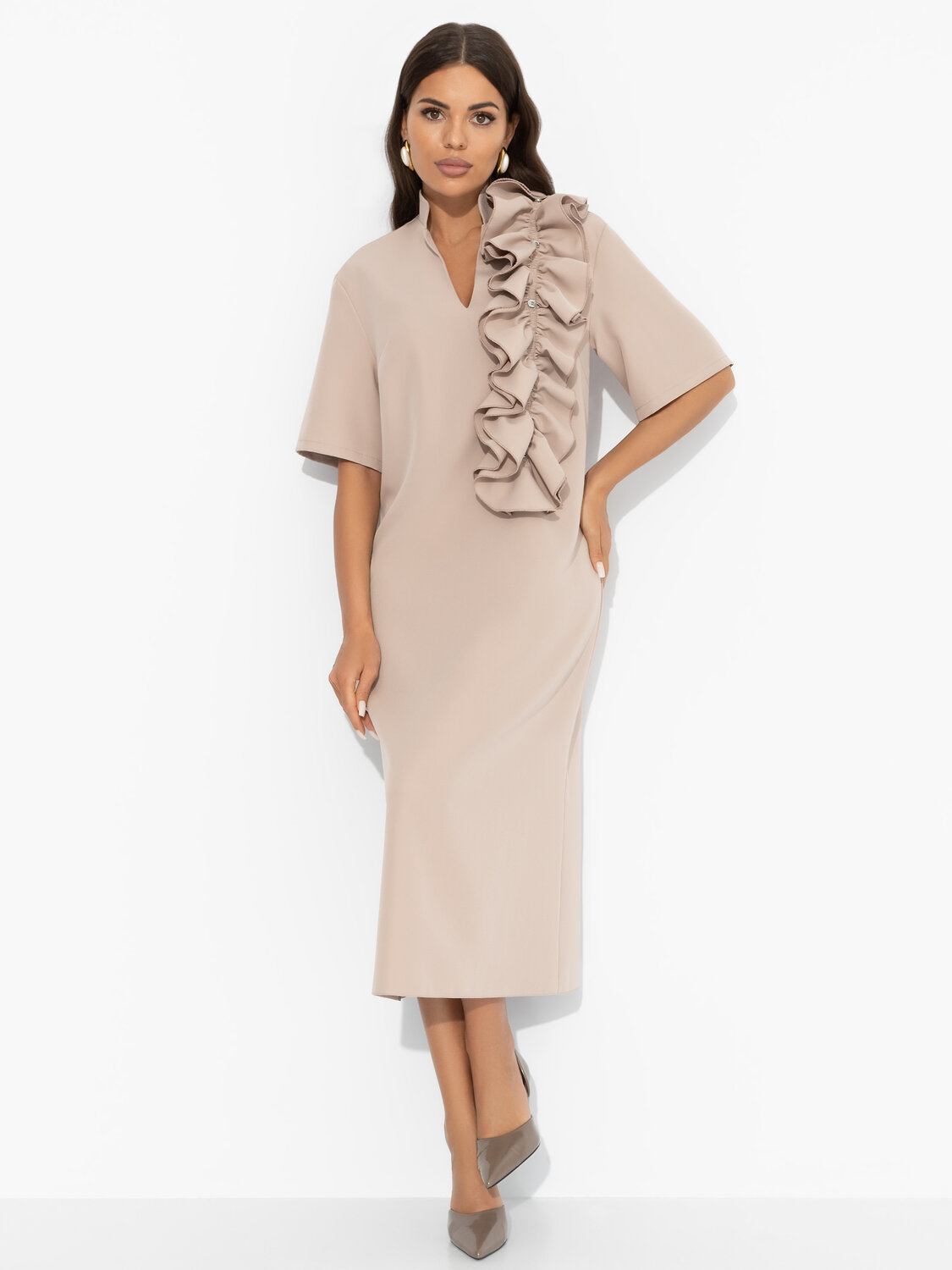 ст. цена2109руб.! CHARUTTI Платье 11906Бежевый