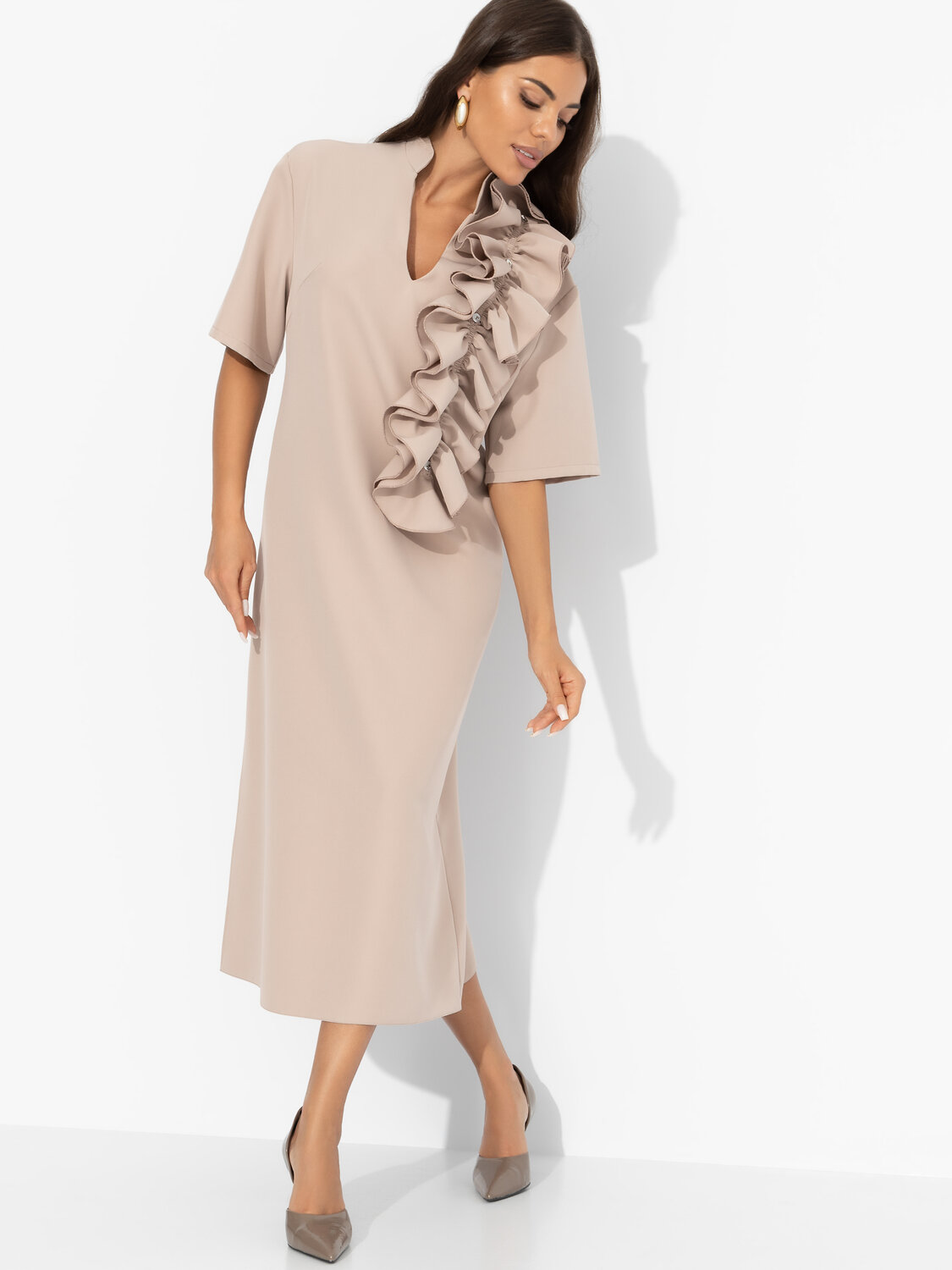 ст. цена2109руб.! CHARUTTI Платье 11906Бежевый