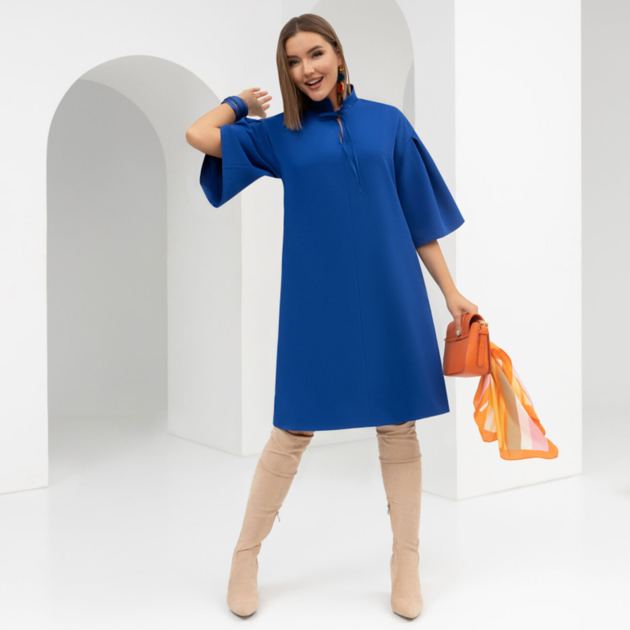 ст. цена1881руб.! CHARUTTI Платье 7484синий