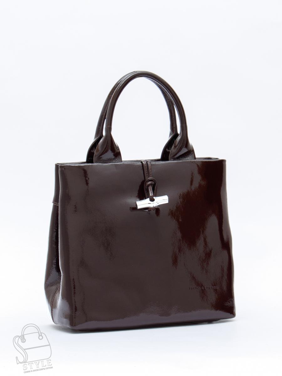 Сумка женская кожаная 5768P coffee Polina&Eiterou