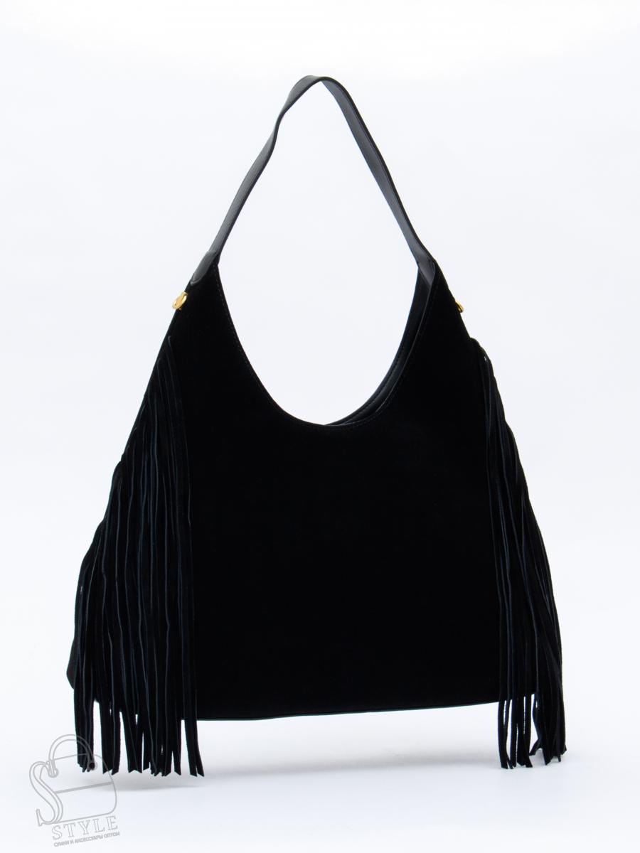 Сумка женская кожаная 1042M black Polina&Eiterou