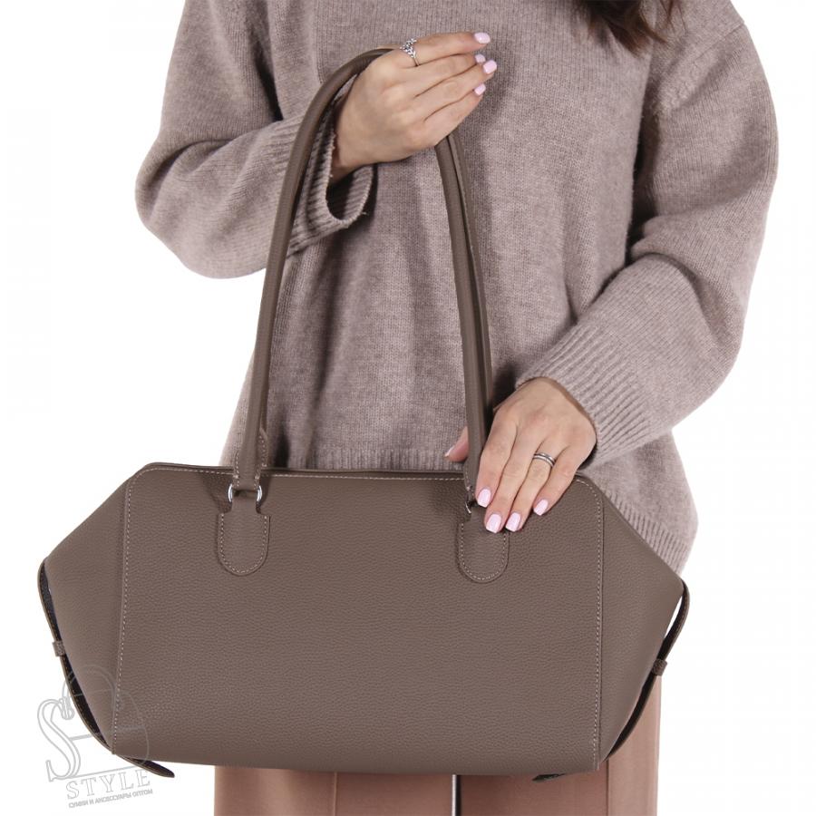 Сумка женская кожаная 8954VG khaki Vitelli Grassi