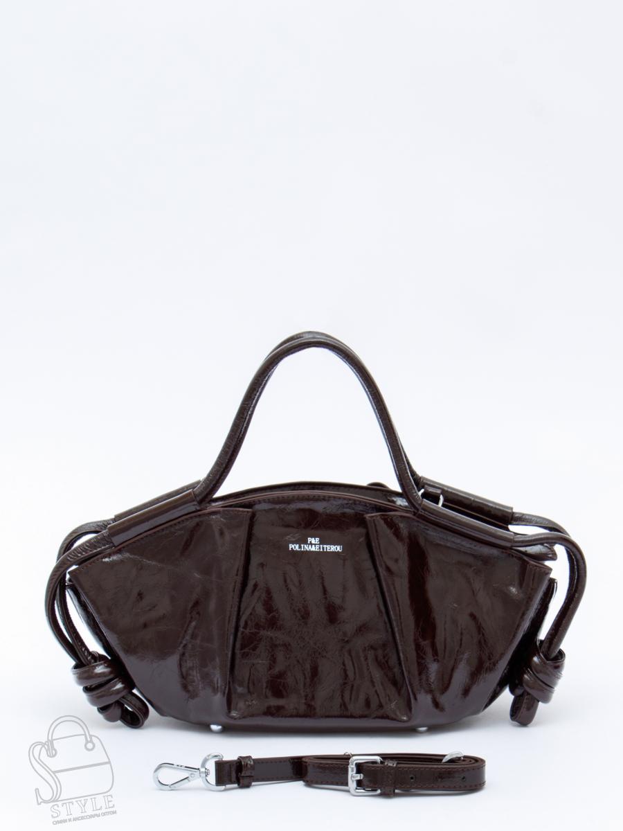 Сумка женская кожаная 1473-2Y coffee Polina&Eiterou