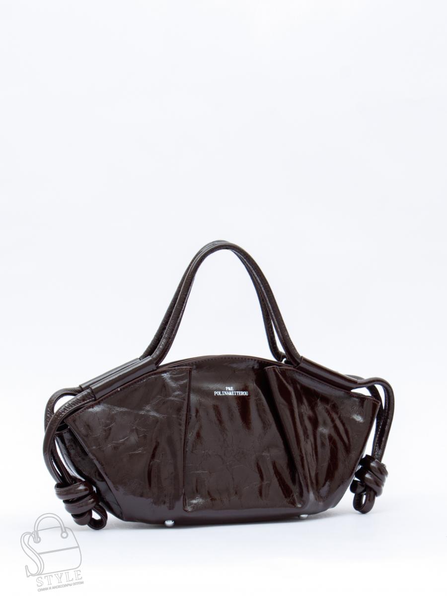 Сумка женская кожаная 1473-2Y coffee Polina&Eiterou