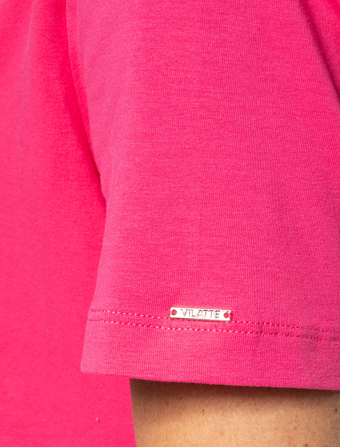 ст. цена940руб.! VILATTE Футболка D49.919цикламеновый