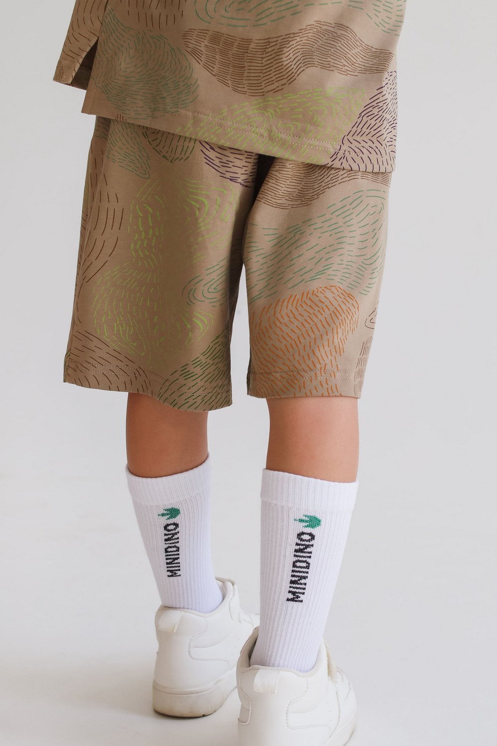 Носки детские удлиненные Minidino без рисунка белый