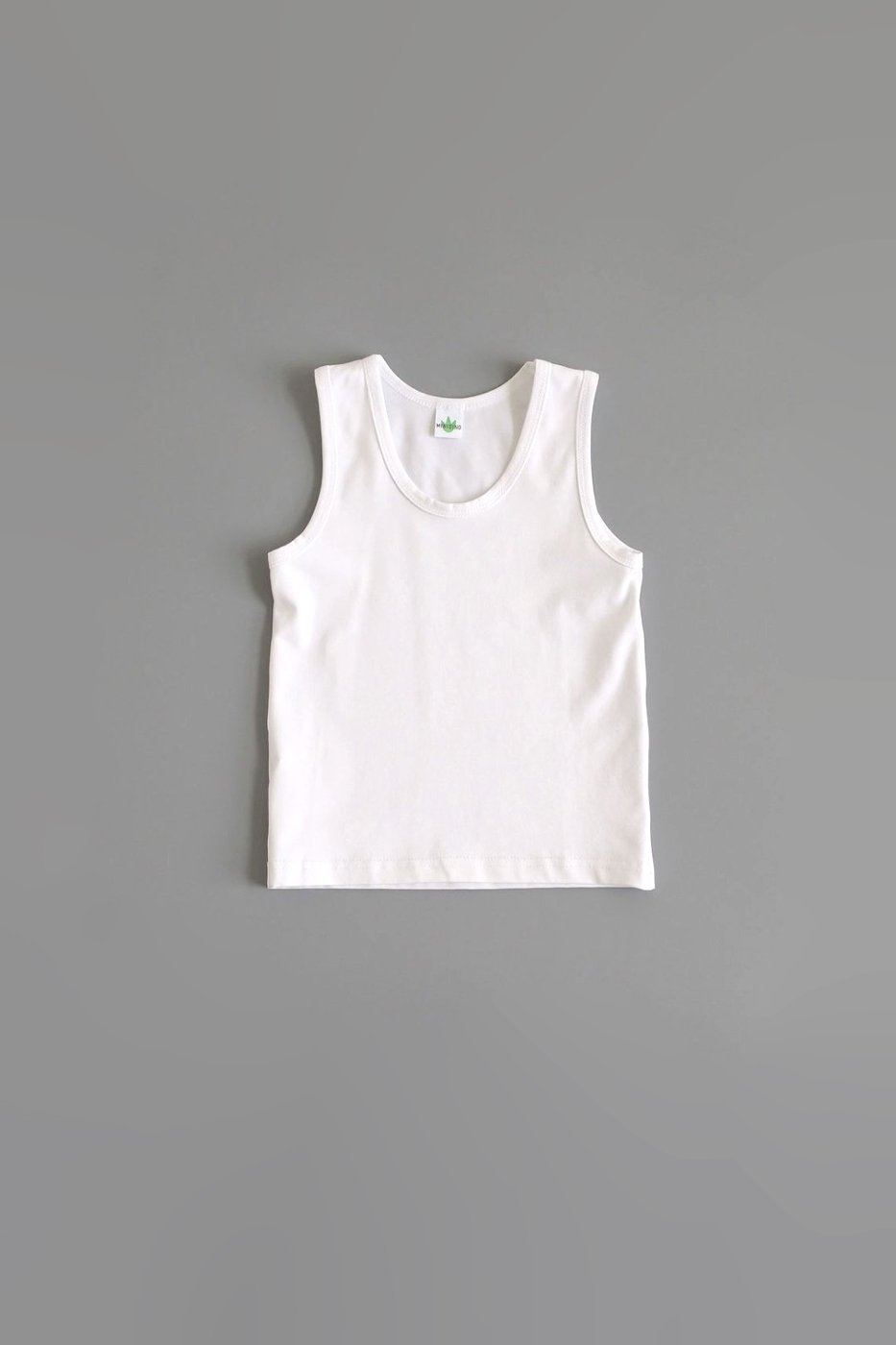Майка детская белый-белый