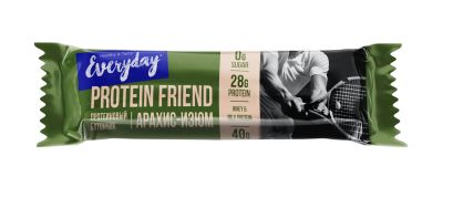 EVERYDAY PROTEIN FRIEND Батончик высокобелковый глазирован. с арахисом и изюмом п/п 40г