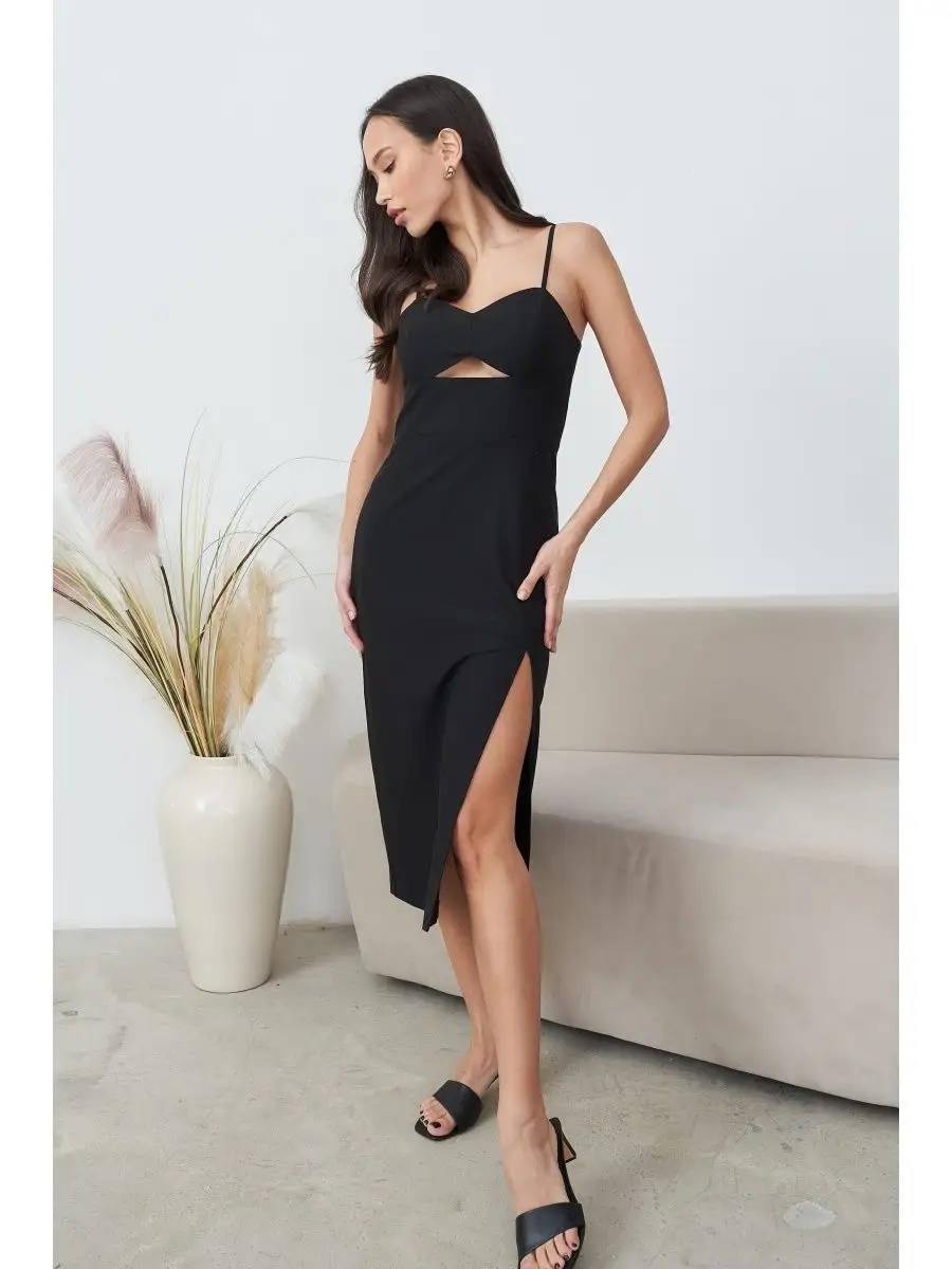 Платье DR 22-2267-2 черный