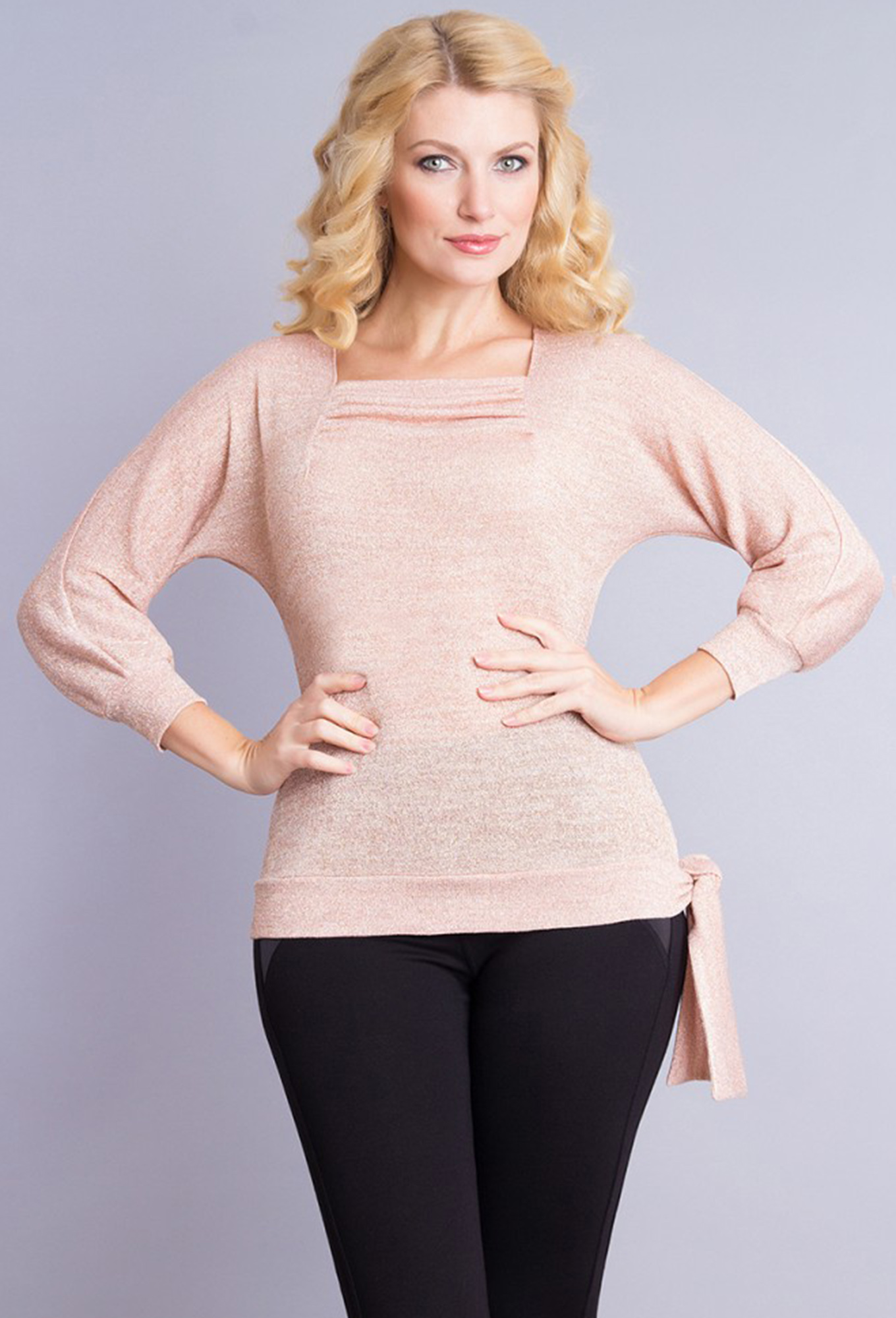 ст. цена1299руб.! Джемпер МЕДЕЯ И К 1653 персик