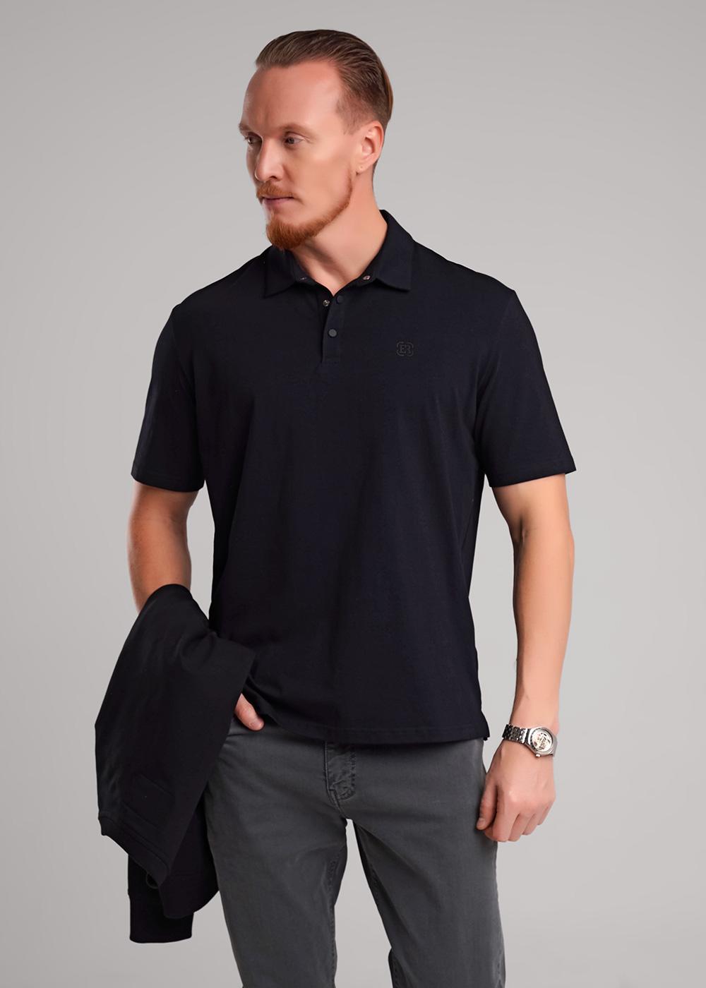 Ст.цена 1719р CLE 452644/21эф_п Поло мужское 452644/21эф_п чёрный