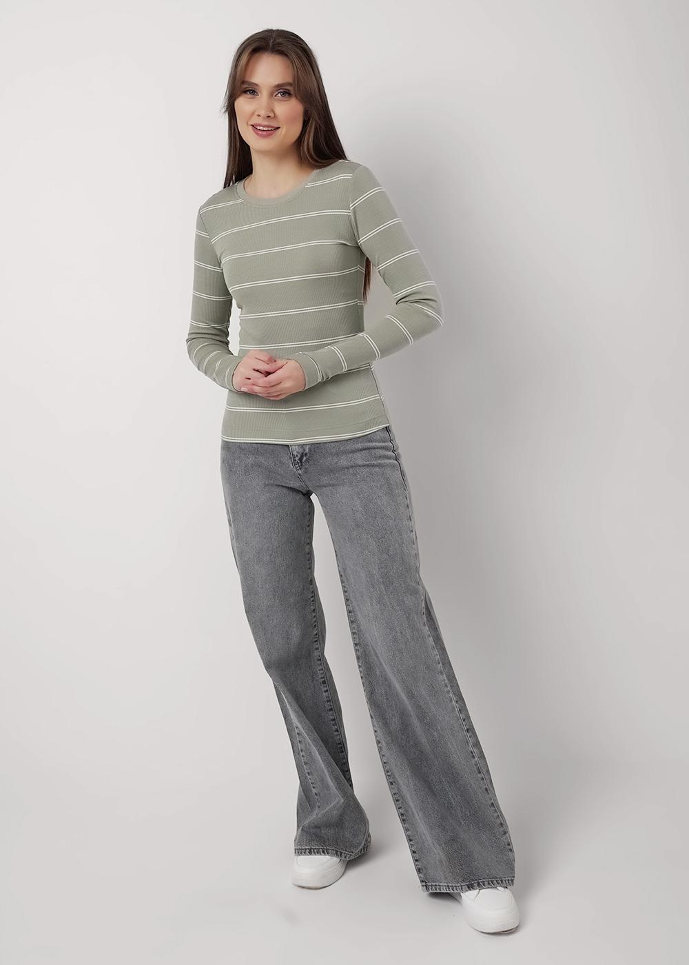 Ст.цена 990р CLE 356724швн Джемпер женский 356724швн хаки/молочный