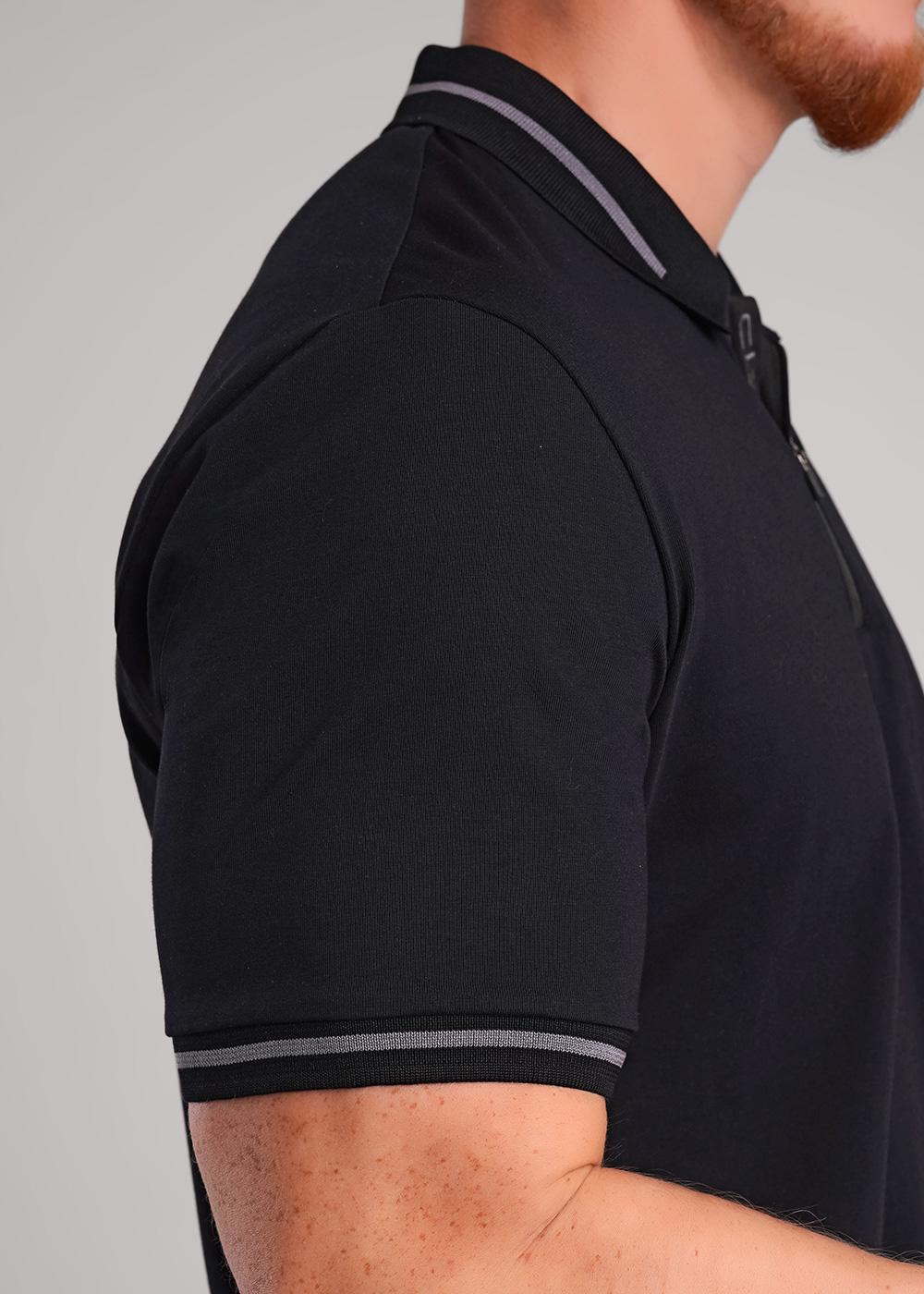 Ст.цена 1559р CLE 452645/21эф_п Поло мужское 452645/21эф_п чёрный