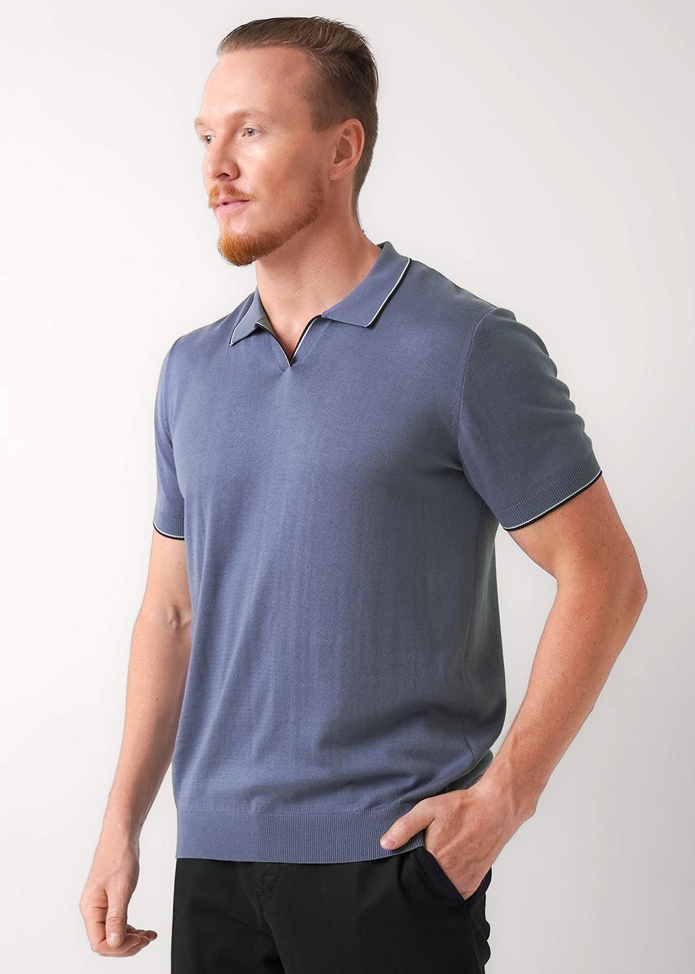 Ст.цена 1529р CLE 454542/11ха Поло мужское 454542/11ха т.голубой