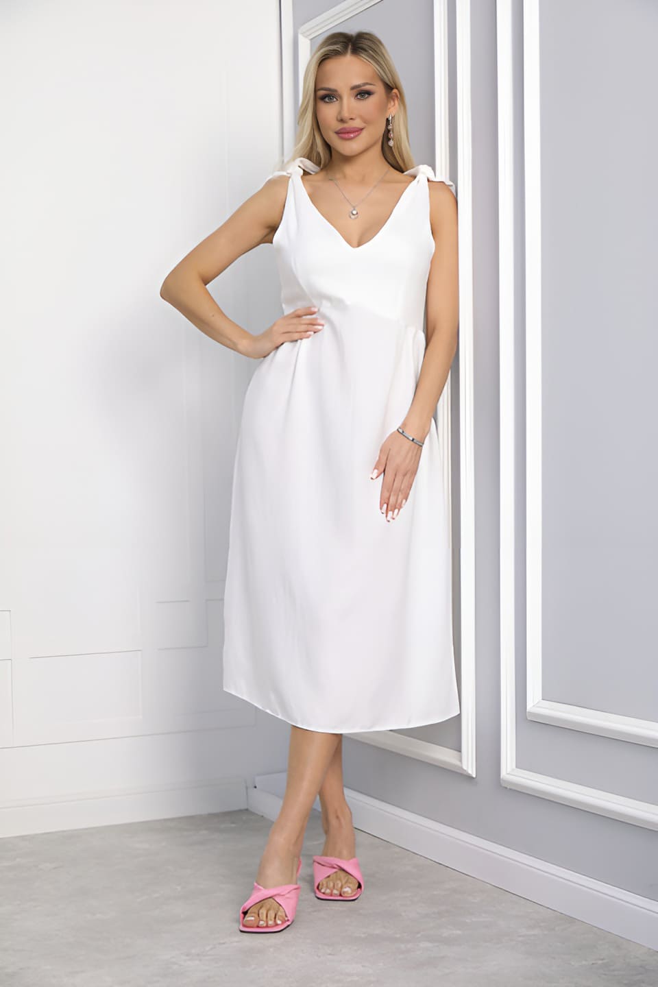 Платье Марья (молочное) П13683-23М