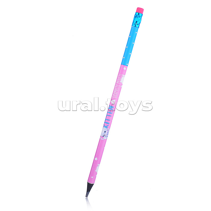 Карандаш чернографитовый с ластиком