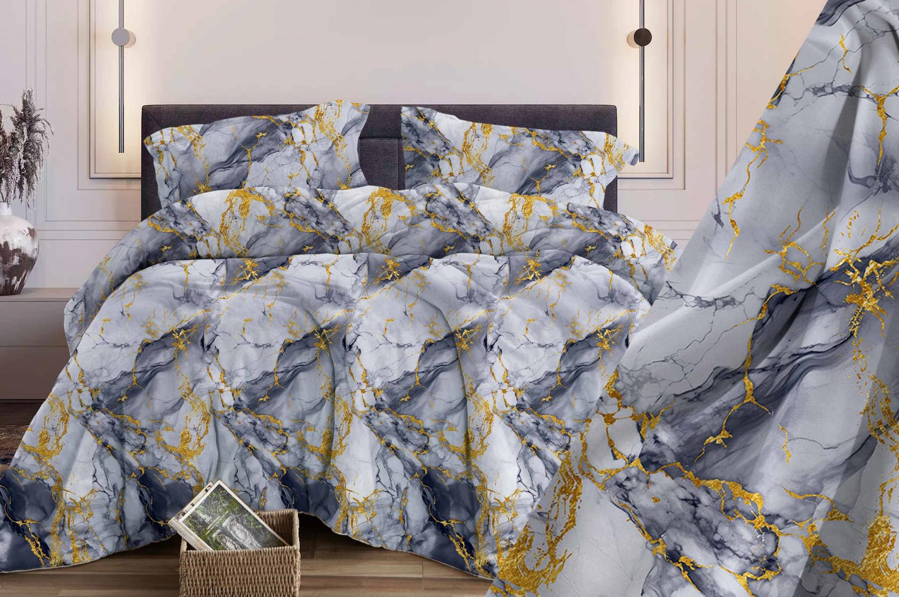Комплект постельного белья Мрамор серый бязь