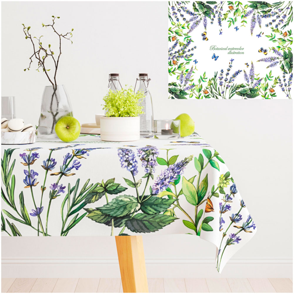 Скатерть 140*200см с водоотталкивающей пропиткой, 100% полиэстер, NN-1008545