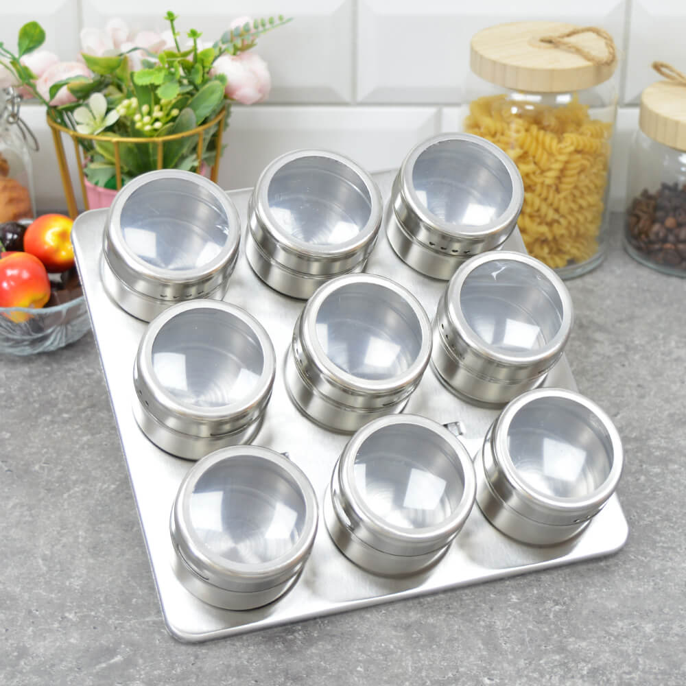 Набор для специй 10 предметов, на магните, 24 специи внутри, MB 40471