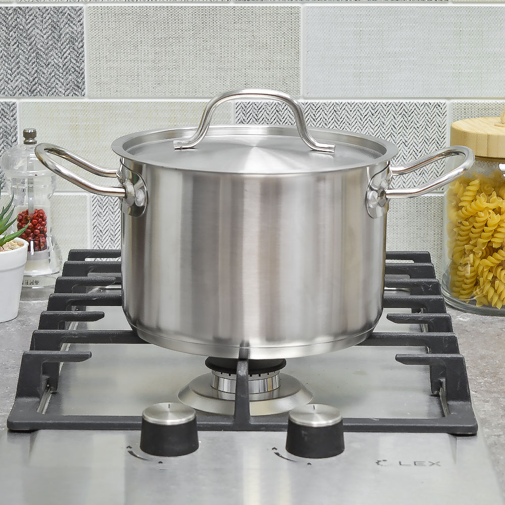 Кастрюля 3л, нерж.сталь, d18см, h12см, тройное дно, индукция, мерная шкала,