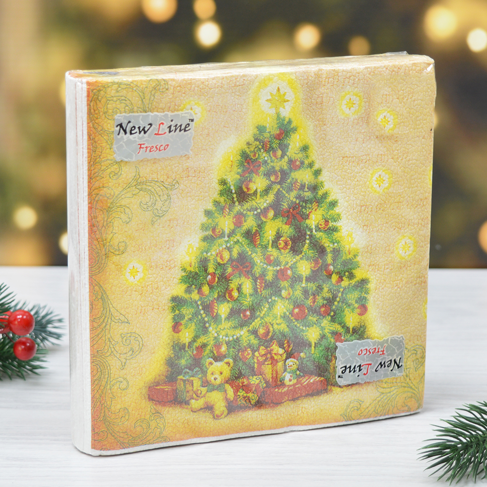 Салфетки 33*33см 20 листов 2-слойные