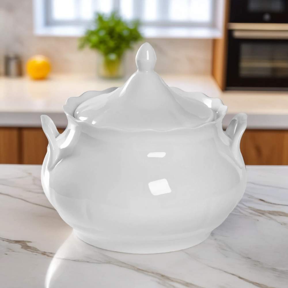 Ваза для супа 3000мл форма Романс Без деколи