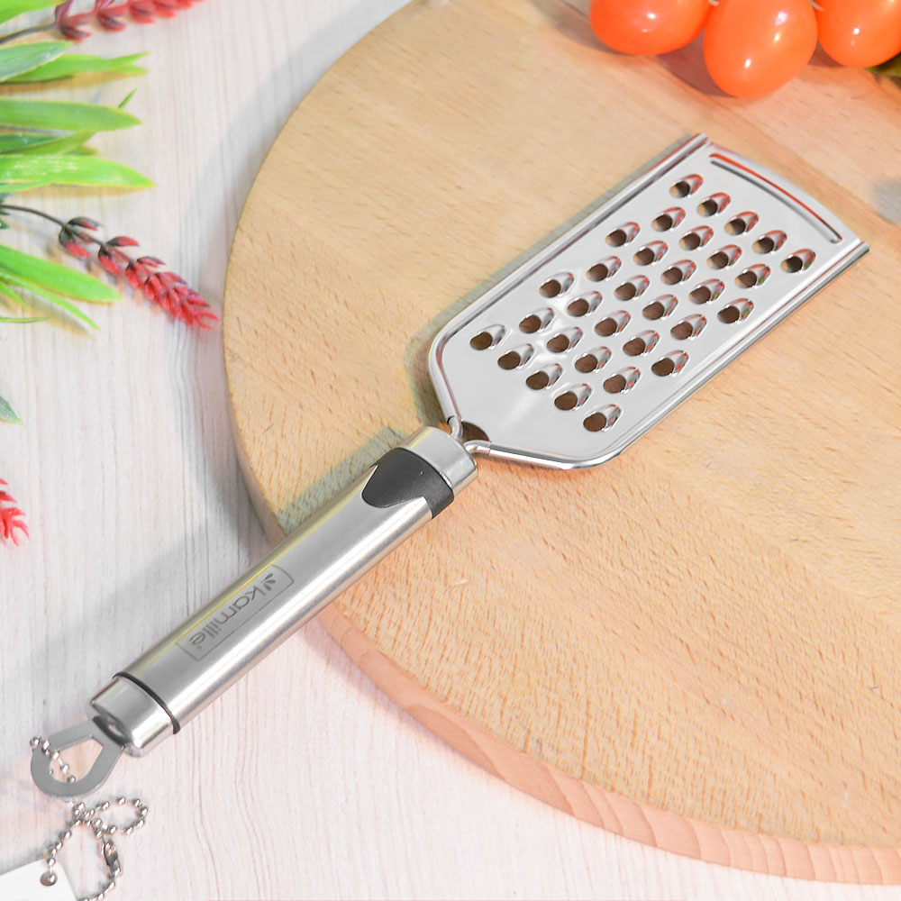 Терка плоская крупная нерж 14,5*5,5см, 5058