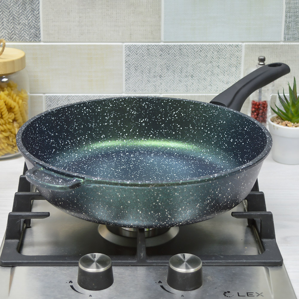 Сковорода 28см Сияние Green с несъемной ручкой, с2851Gr