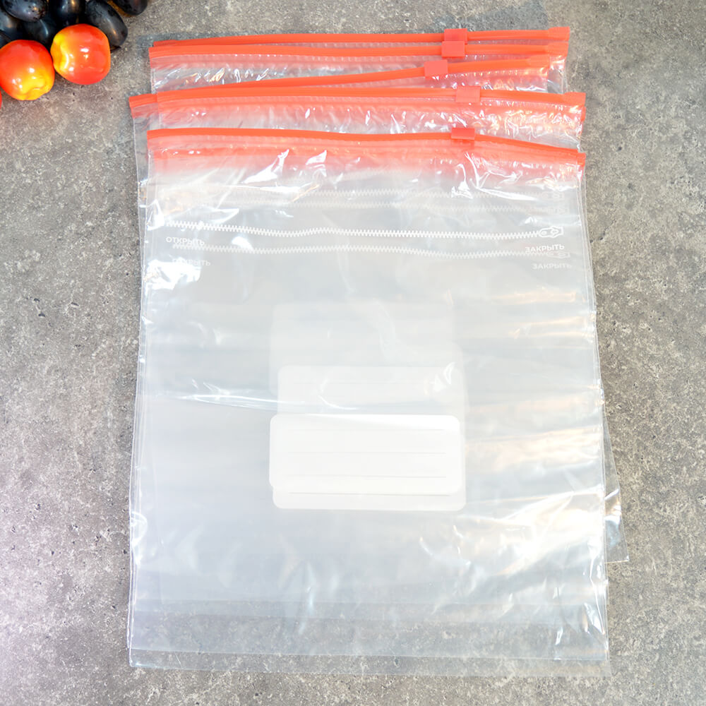 Пакет с замком-слайдером для заморозки 3л 7шт Master Chef