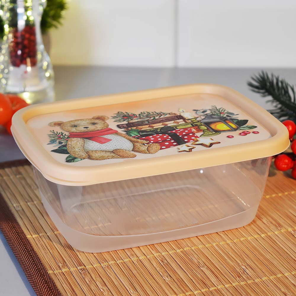 Контейнер для продуктов 0,85л прямоугольный