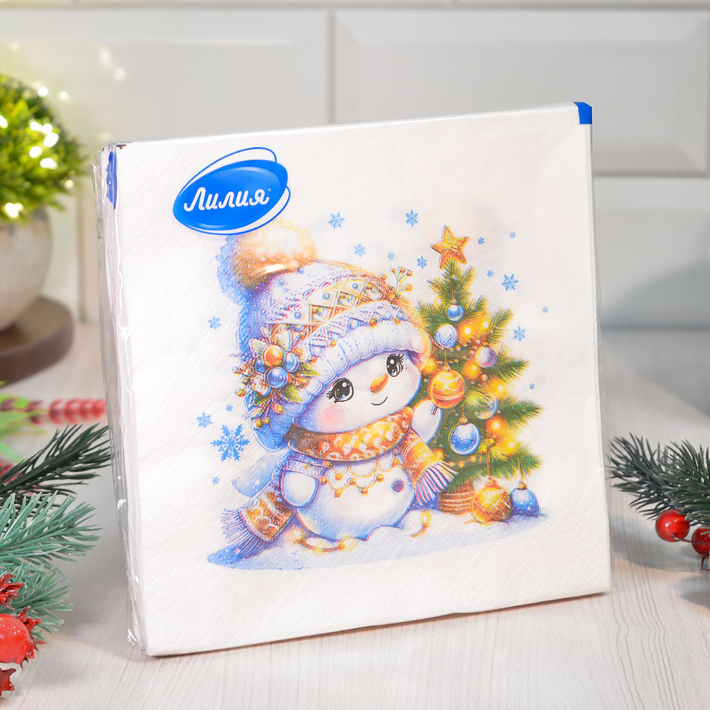 Салфетки 33*33см 20 листов 2-слойные