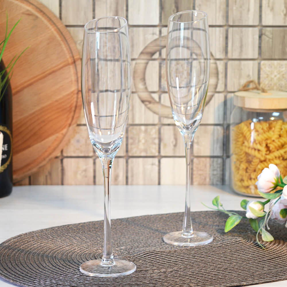 Набор бокалов для шампанского 2шт 180мл