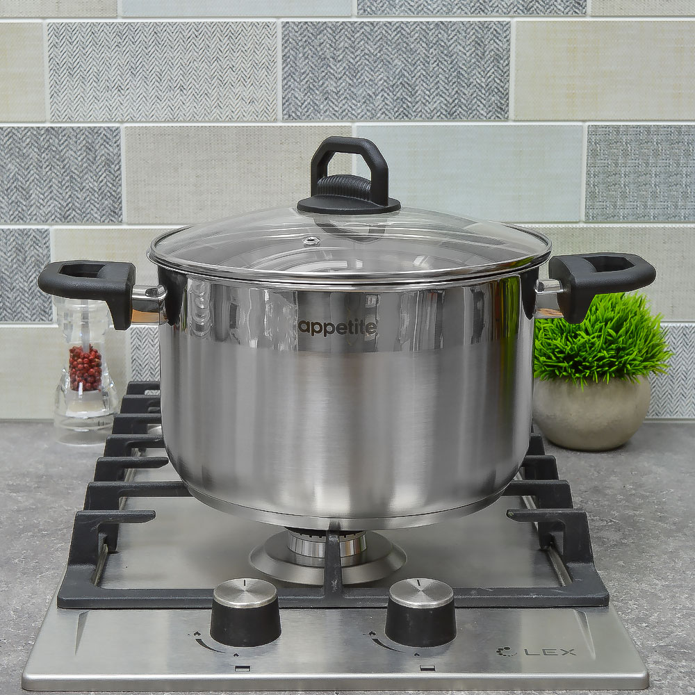 Кастрюля 6,2л нерж