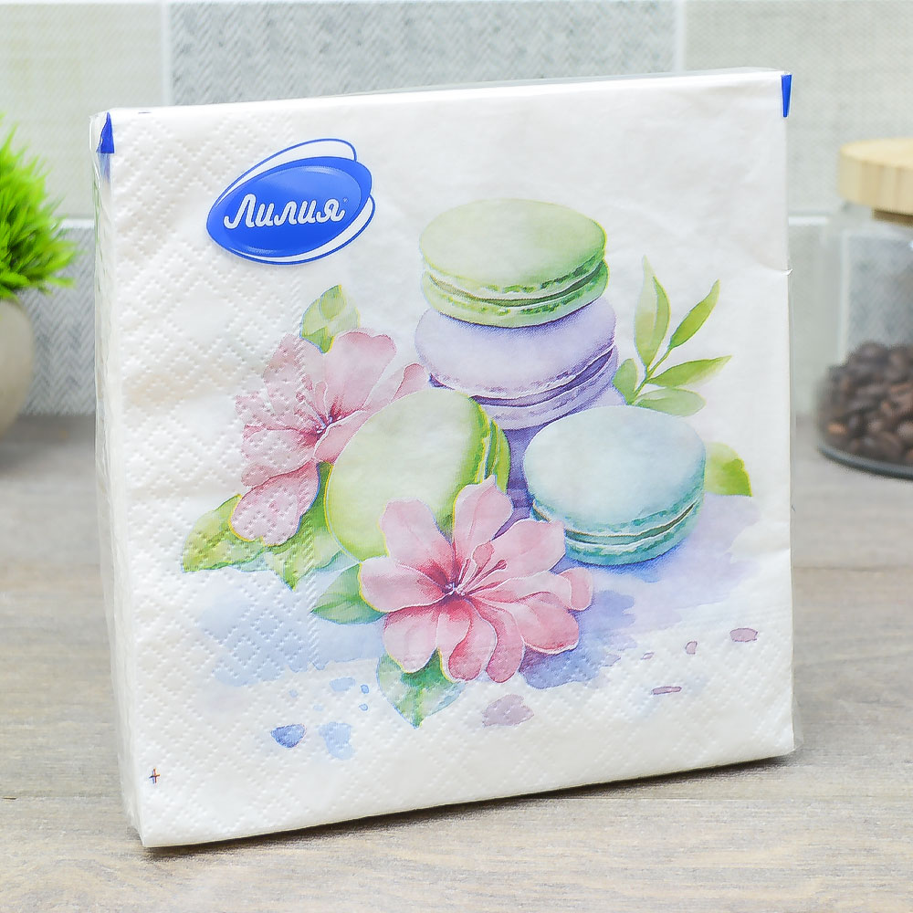 Салфетки 33*33см 20 листов 2-слойные